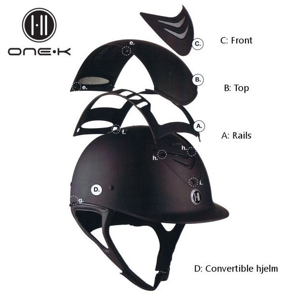 OneK Convertible Defender - Ridehjelme - Klindt Rideudstyr